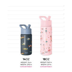 Summit Water Bottle with Straw Lid