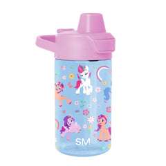 Summit Kids Plastic Water Bottle with Simple Flip Straw Lid